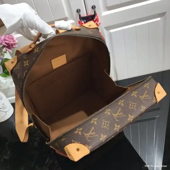 AAA Pruses Bags LOUIS TRUNK PM BACKPACK SOFT VUITTON 0705